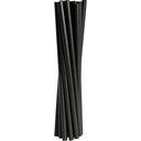 Plastiksugerør, 24cm, Ø8mm, sort, PP, flergangs, (250 stk.)