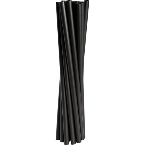 [10781] Plastiksugerør, 19cm, Ø6mm, sort, PP, flergangs, (250 stk.)