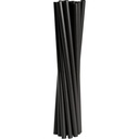 Plastiksugerør, 19cm, Ø6mm, sort, PP, flergangs, (250 stk.)