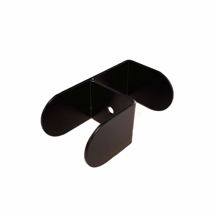 [18540] Vinkel koblingsbeslag til skærmvægge, ECO Soft, metal, sort, (4 stk.)
