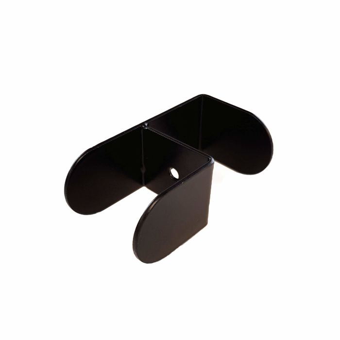 Vinkel koblingsbeslag til skærmvægge, ECO Soft, metal, sort, (4 stk.)