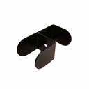 Vinkel koblingsbeslag til skærmvægge, ECO Soft, metal, sort, (4 stk.)