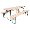 Bord bænkesæt, München Basic, fyrretræ, stabelbar, (1 stk.)