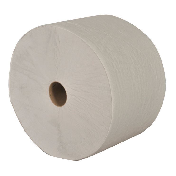 Værkstedsrulle, 1-lags, 1000m x 25cm, Ø35cm, natur, 100% genbrugspapir, (1 stk.)