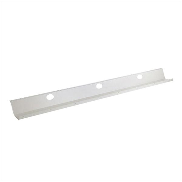 Mellem kabelbakke til skrivebord, 115 cm, metal, hvid, sort eller alu, (1 stk.)