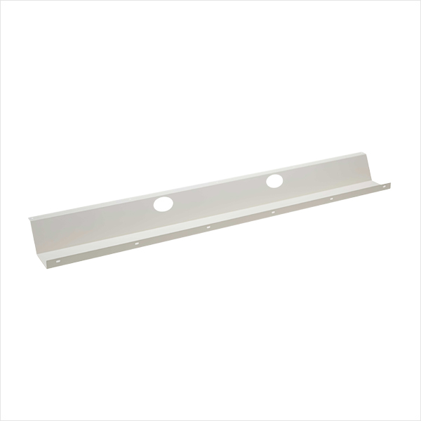 Lille kabelbakke til skrivebord, 74 cm, metal, hvid, sort eller alu, (3 stk.)
