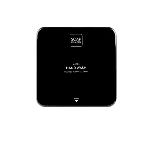 [11084] Dispenser, komplet, MOHOCO, Soap-In-A-Box, Hair & Body, sort, (1 stk.)