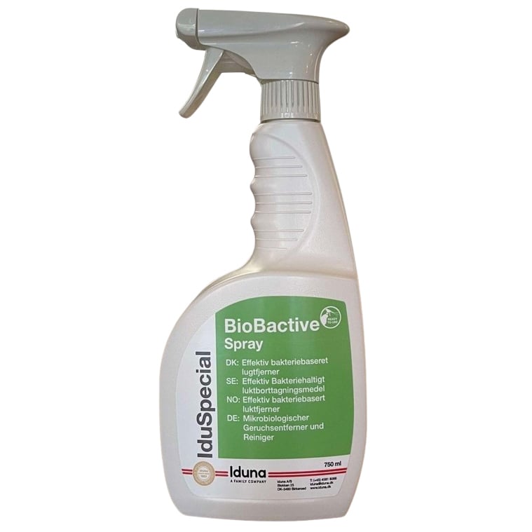 [11091] BioBactive, 750 ml, lugtfjerner med enzymer, RTU med spray, (1 stk.)