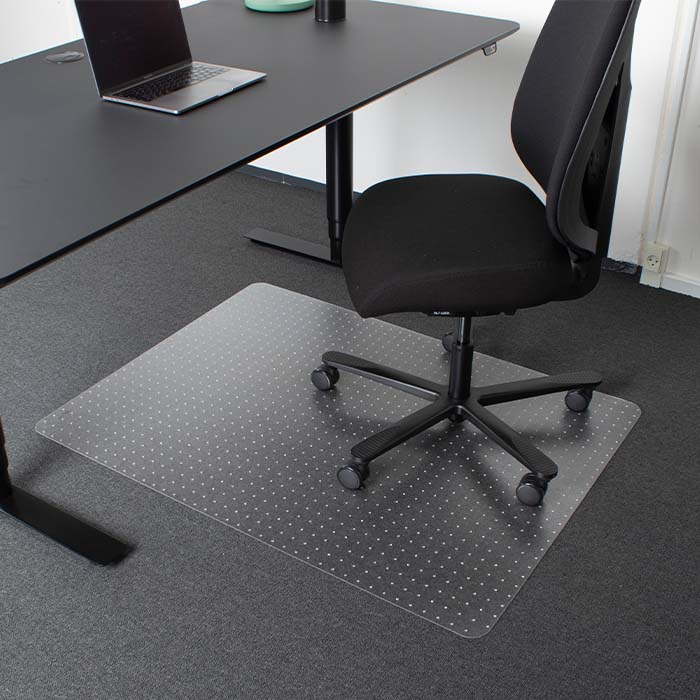 [19080] Køreunderlag til kontorstol, gulvbeskytter, med 2,1mm pigge, FloorLux ECO, flere størrelser, (1 stk.) (90x120cm)