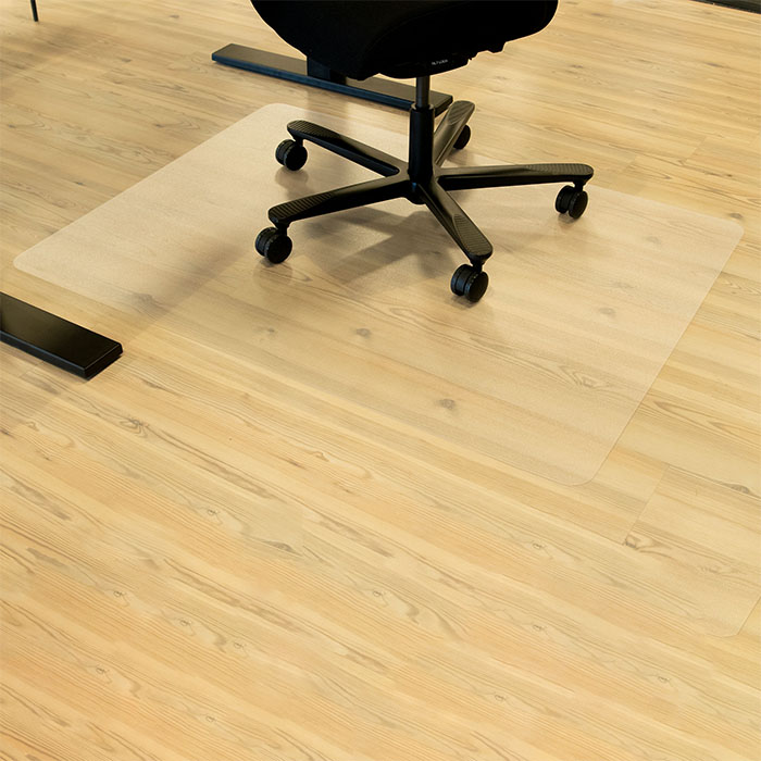 Køreunderlag til kontorstol, gulvbeskytter, uden pigge, FloorLux ECO, flere størrelser, (1 stk.)