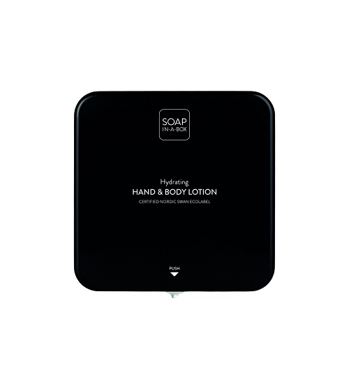 [11108] Dispenser, komplet, MOHOCO, Soap-In-A-Box, Lotion, sort, (1 stk.)