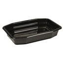 Plastbakke, Duni, 21,5x14,8x4cm, 840 ml, sort, PP, 1-rums, Duni, (328 stk.)
