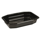 Plastbakke, Duni, 21,5x14,8x4cm, 840 ml, sort, PP, 1-rums, Duni, (328 stk.)