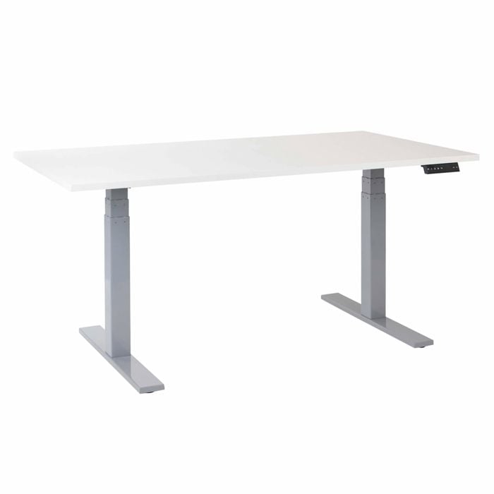 [19311] Hæve sænkebord, elektrisk, 90x180cm, 3-leddet, Corporate, EP 6000, flere farver, (1 stk.) (Hvid)