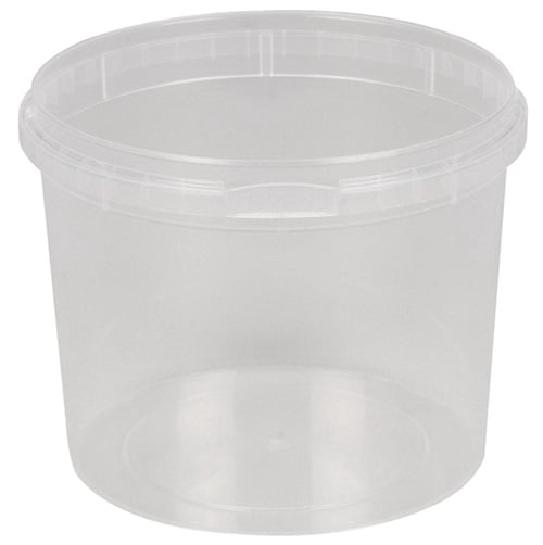 [19412] Condi bøtte, 9,7cm, Ø122mm, 800 ml, klar, PP, (360 stk.)