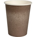 Papkrus, SW, 240 ml/8 oz, 9,1xØ8cm, mørkebrun, Svanemærket, pap/PE, (1000 stk.)