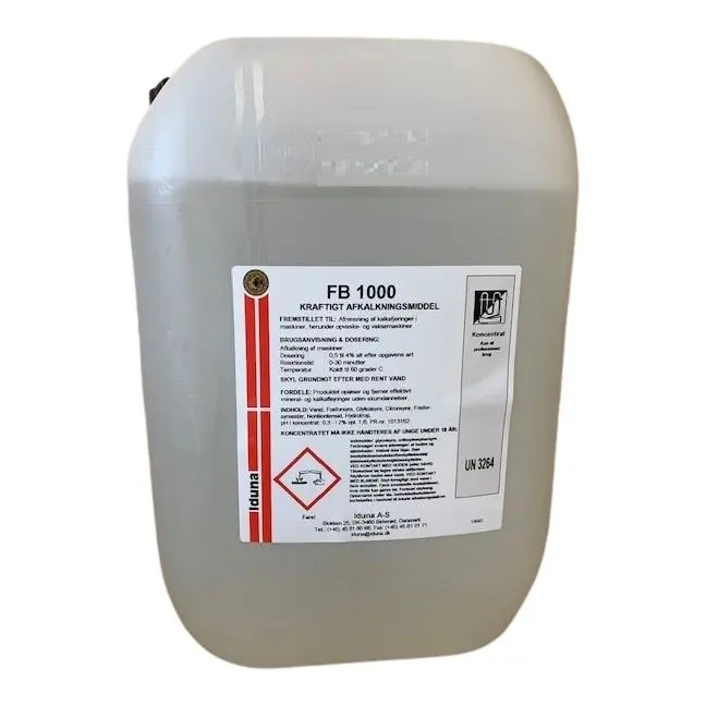 [19462] Kraftig afkalkningsmiddel, CIP, FB 1000, 10 ltr/12,5kg, sur, Iduna, (1 stk.)