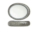 Skål, oval, stentøj, Ø19x15x5cm, lys/grå, SEA PEARL, (12 stk.)
