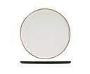 Middagstallerken, hvid, rund, Ø27cm, melamin, ubrydelig, PLATO, (12 stk.)