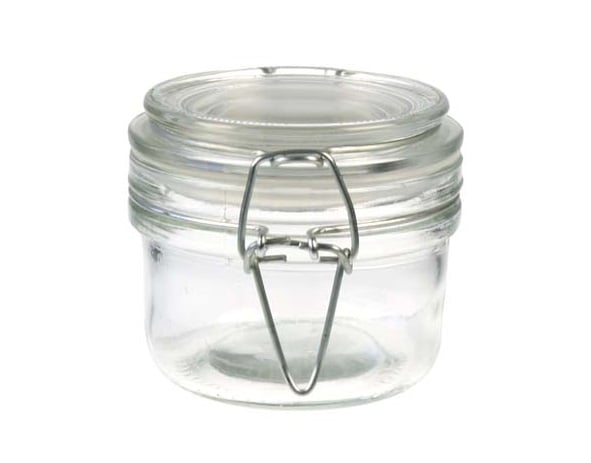 [20982] Patentglas med klips, rund, 18cl, glas, (48 stk.)