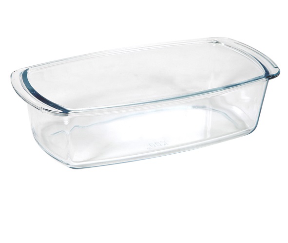 [20986] Kageform, 1,5l, 26,9x14x7cm, op til 500grader, borosilikatglas, (1 stk.)