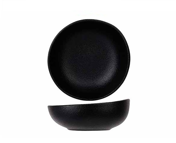 Skål, Ø14cm, porcelæn, sort, BLACKSTONE, (8 stk.)