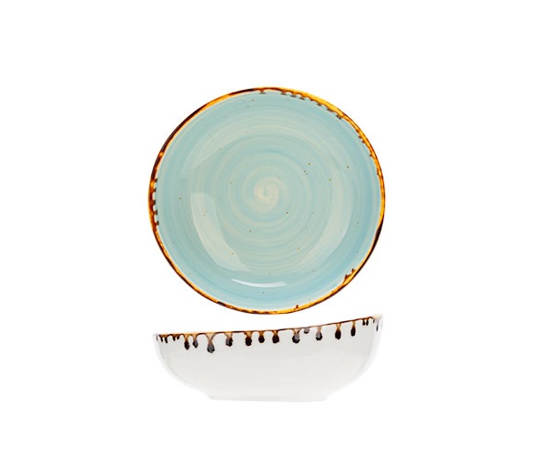 Serveringsskål, Ø12cm, lysblå, porcelæn, MILA, (1 stk.)