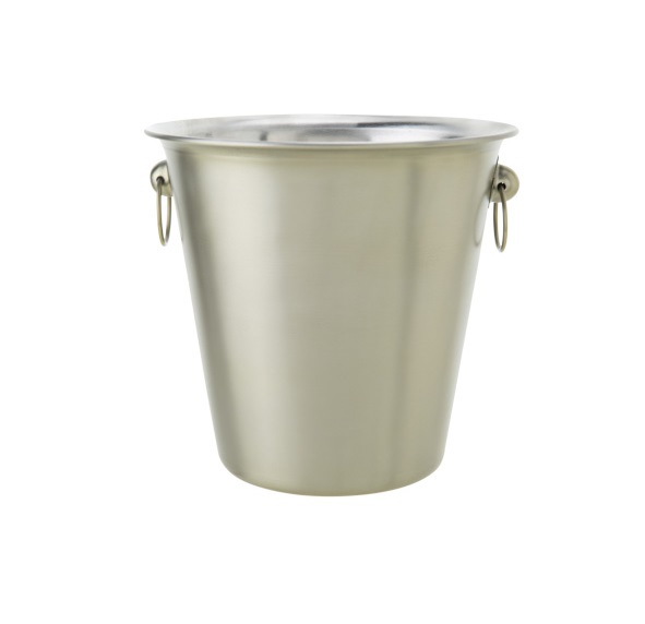 Champagnespand, køler, Ø21x21cm, børstet metal, (1 stk.)