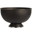 Champagnebowle på fod, stor køler, Ø31x18cm, sort, rustfri stål, (1 stk.)