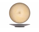Desserttallerken, rund, Ø22x3cm, lysebrun, stentøj, DIVINE MOON, (24 stk.)