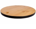 Skærebræt, rund, bambus, Ø30x1,5cm, BLACK&WOOD, (1 stk.)