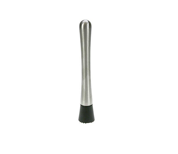[21113] Muddler, L20,5cm, sølv/sort, rustfri stål og plast, (1 stk.)