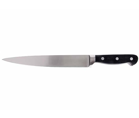 Kødkniv, kokkekniv, 20,5cm, rustfri stål, sort, DELISH, (1 stk.)