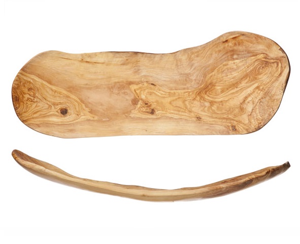 Frugtskål, flad, 64-68x23-32cm, oliventræ, ORGANIC WOOD, (1 stk.)