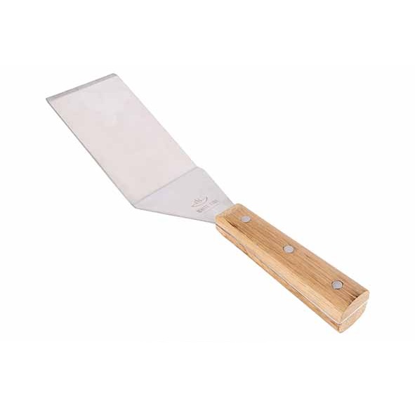 Bøfvender til grill, grill palet, med egetræs håndtag, (1 stk.)