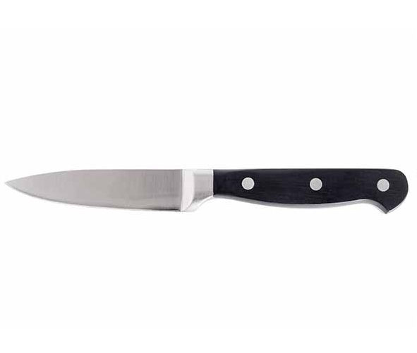 [21173] Urtekniv, 9cm, rustfri stål, sort, DELISH, (1 stk.)