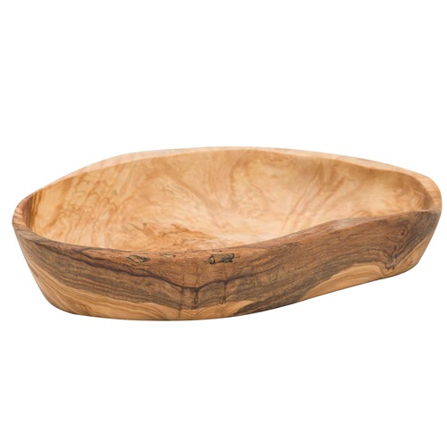 [21183] Salatskål, 20-24x14x5cm, oliventræ, ORGANIC WOOD, (1 stk.)