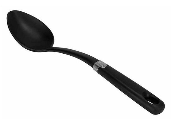 Serveringsske, plastik, sort, DELISH, (1 stk.)