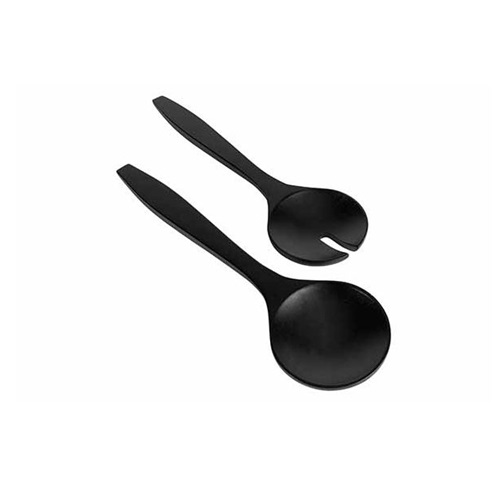 Salatbestik i træ, Acacia, sort, 31,5x9cm, BLACK&WOOD, (1 sæt)