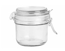 Patentglas med låg, 17,5cl, Ø8,5x8,5cm, rund, glas, (36 stk.)