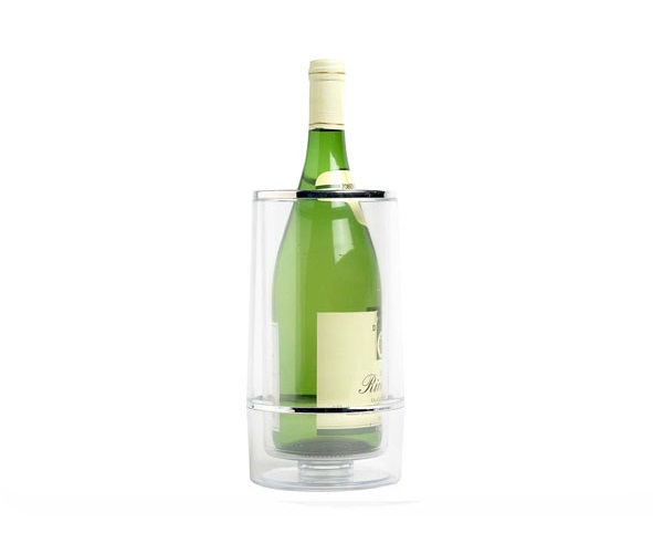 Vinkøler, Ø11,5-12x23,5cm, plastik, transparent, (1 stk.)