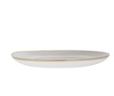 Middagstallerken, stentøj, rund, Ø27cm, sandfarvet/blå, NAVAJO, (4 stk.)