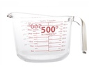 Målebæger i glas, 1l, Ø14,5x12cm, tåler op til 500grader, (1 stk.)