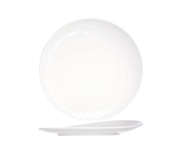 Middagstallerken, hvid, Ø24cm, porcelæn, FESTIVO, (12 stk.)
