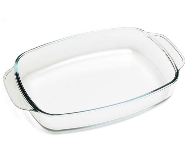 [21306] Ovnfad, 2,3l, 33,5x21,5x6cm, rektangulær, op til 500grader, glas, (6 stk.)