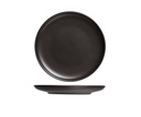 Frokosttallerken, sort, rund, Ø23,3x2,5cm, stentøj, OKINAWA, (6 stk.)