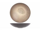 Skål, rund, Ø21x5cm, brun, stentøj, DIVINE EARTH, (5 stk.)