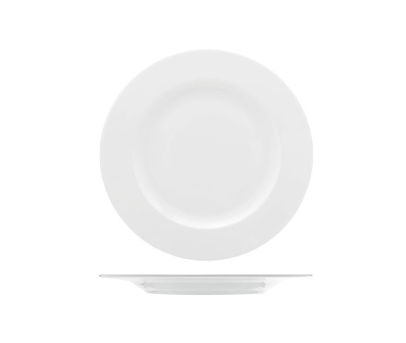 [21315] Frokosttallerken, Ø24cm, rund, hvid, porcelæn, HOTEL, (6 stk.)