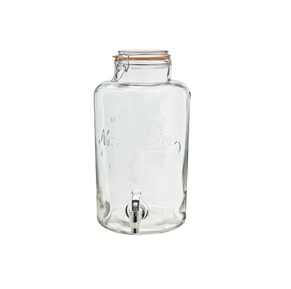Drinksdispenser, 8,5l, Ø21cm, glas, (1 stk.)