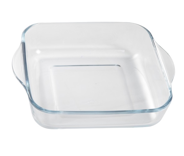 Ovnfad, 1,8l, 22x22cm, firkantet, op til 500grader, borosilikatglas, (6 stk.)